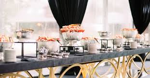 Enjoy a delicious attended buffet dinner as you gaze upon a beautiful view of philadelphia's twinkling lights. Buffet Style Wedding Reception Everything You Need To Know