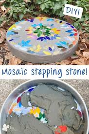 Make A Mosaic Stepping Stone Fun Diy