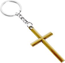 juvale 12 pack metal cross keychains key rings religious door car key holders for easter baptism funeral favors silver copper gold