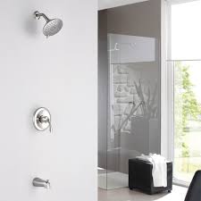 They also allow for a quick and easy tile installation that runs up the wall to lock in the tub/shower combo and provide protection for the wall material behind the. Homelody Shower Trim Kit With Tub Spout Brushed Nickel Shower Faucet Set 6 Inch Shower Head 5 Function Spray Shower Tub Kit Shower System With Pressure Balance Valve Single Handle Shower Combo Wayfair
