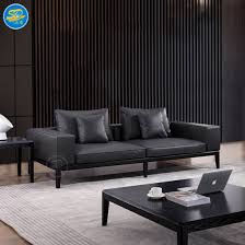 home furniture grey leather sofa