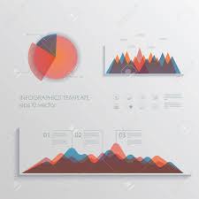 Material Design Pie Chart And Graphs Vector Collection Set Of