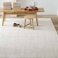 hand loomed shine rug ivory