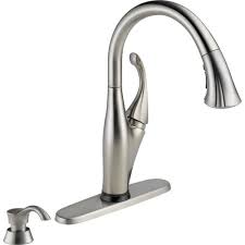Identify your product model number or use tools to identify the part you need to fix an issue. Delta Addison Single Handle Pull Down Sprayer Kitchen Faucet With Touch2o Technology And Soap Dispenser In Stainless 9192t Sssd Dst The Home Depot