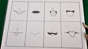 how to draw anime mouth anime mouth