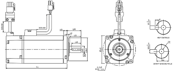 dimensions of servo motor