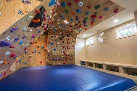 Basement Remodel With Rock Climbing