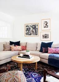 pink beige sofa