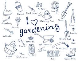 Gardening Tools With Names Stock