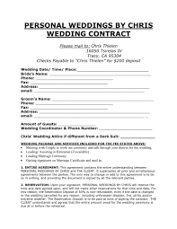 16 wedding contract pdf page 2 free