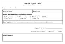 Employee Leave Application Form Online Application Form