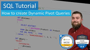 how to create a dynamic pivot in sql