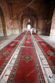 carpets in corridor jama masjid delhi