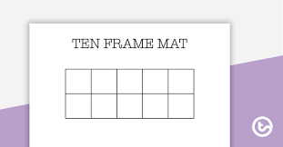 ten frame mats single and double