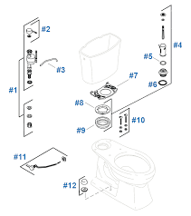 kohler kelston toilet repair parts