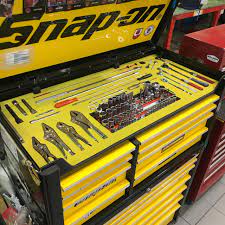 snap on toolbox drawer layout shadow foam
