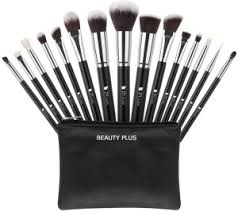 beauty plus 15 pc makeup brush set