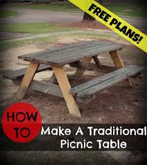 How To Make A Traditional Picnic Table