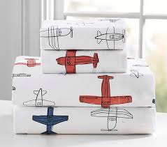 organic braden planes toddler sheet set