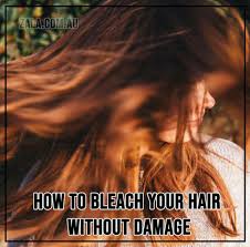 how to bleach hair without damage zala us