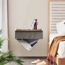 Floating Nightstand With Drawer Wall