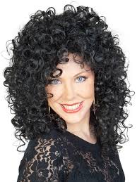Curly perm on texturized hair posted: Cher Wig 80s Music Star Black Curly Perm Womens Ladies Fancy Dress Costume 80 S Ebay