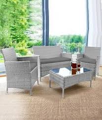 Rattan Garden Furniture Set 4 Piece