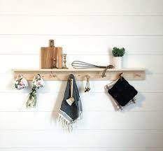 Shelf With Hooks Towel Rack Kitchen
