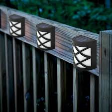 Solar Powered Fence Lights Step Door