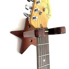 Handmade Wooden Brown Guitar Wall