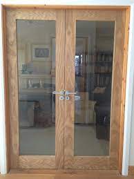 frenchdoors oak clear glass shaker door