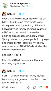 From here to the stars, to spread their sick bars rides a pimp with a knack  for the rap game : r/CuratedTumblr