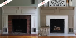 Painting A Drab Fireplace With A Modern