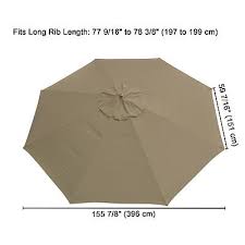 13 Ft Patio Umbrella Replacement Canopy