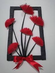 Paper Flower Decoration Handmade Framed