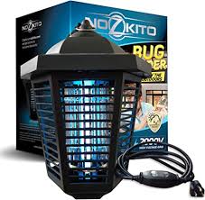 Amazon Com Nozkito Bug Zapper Mosquito Killer Powerful 2000 Volts For Outdoor Use 6 Foot Power Cord With Rainproof On Off Switch 1 2 Acre Coverage Insect Trap Uv Lamp Garden Outdoor