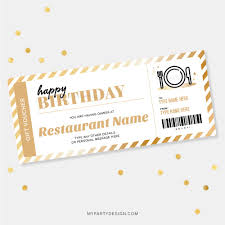 dinner gift voucher template printable