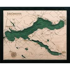 Lake Charlevoix 3d Nautical Wood Maps Map Wood