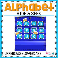 Alphabet Hide Seek Pocket Chart Cards Fish Lifeovercs