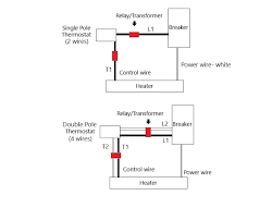 Thermostat wiring diagrams wire installation simple guide. Installation And Wiring Configuration For Heaters And Thermostats