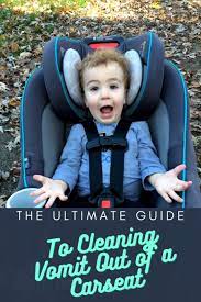 cleaning vomit out of a car seat