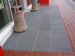 steel grating entrance door mat for