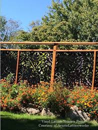 A Lattice Privacy Fence Made From Vinyl