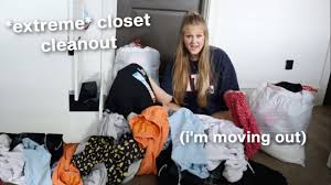 i m moving out huge closet clean out