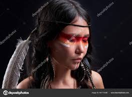 young indian shamanic female with