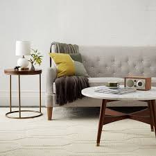 A considered centrepiece for your living space, the streamline coffee table from west elm is designed with a polished marble surface top that rests on engineered wood. Reeve Mid Century Coffee Table Marble
