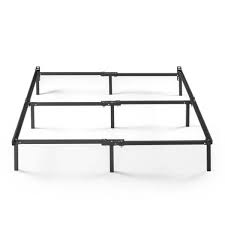black metal adjustable bed frame