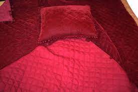 Red Velvet Quilt King Velvet Blanket