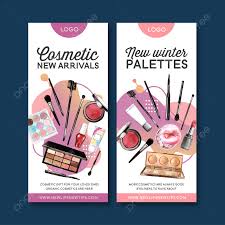 cosmetic flyer design with highlighter