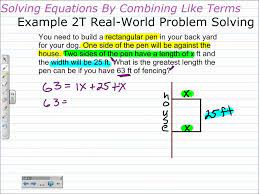Solving Multi Step Equations Algebra